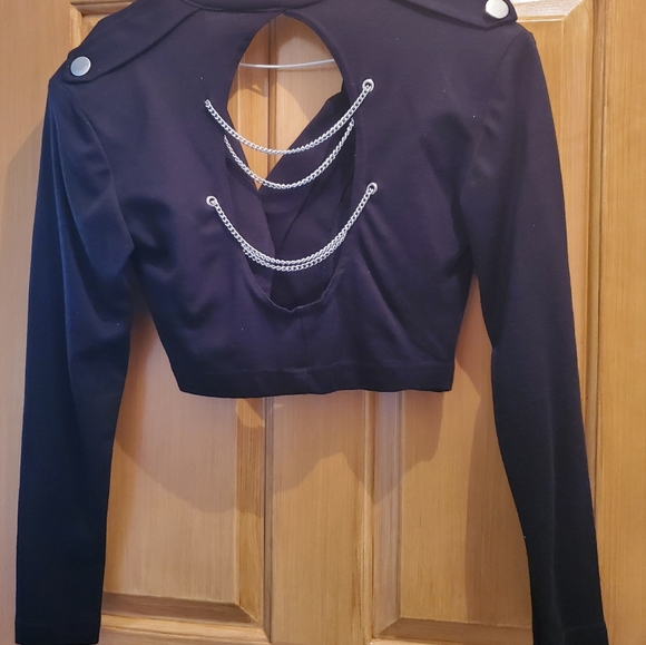 Frederick's of Hollywood zip black top - Picture 2 of 5